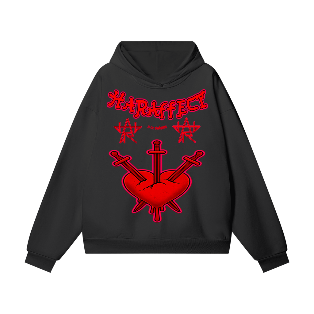 "3 OF SWORDS" Heavyweight Hoodie