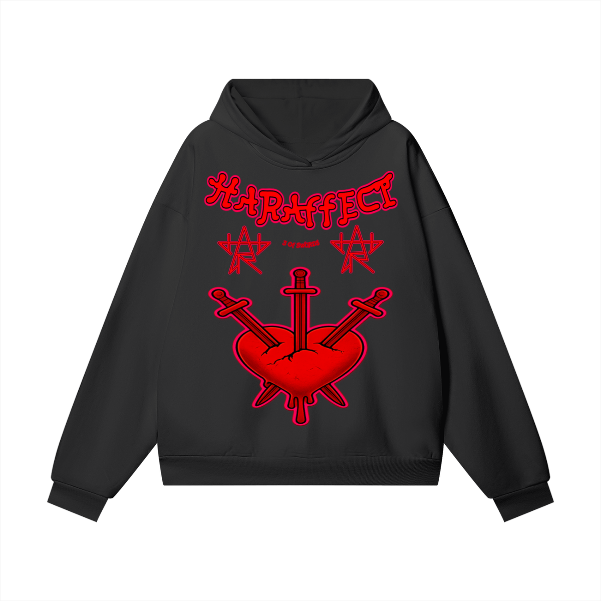 "3 OF SWORDS" Heavyweight Hoodie
